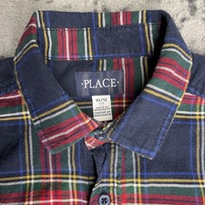 Place Boys Size 10/12 Long Sleeve Shirt Button up