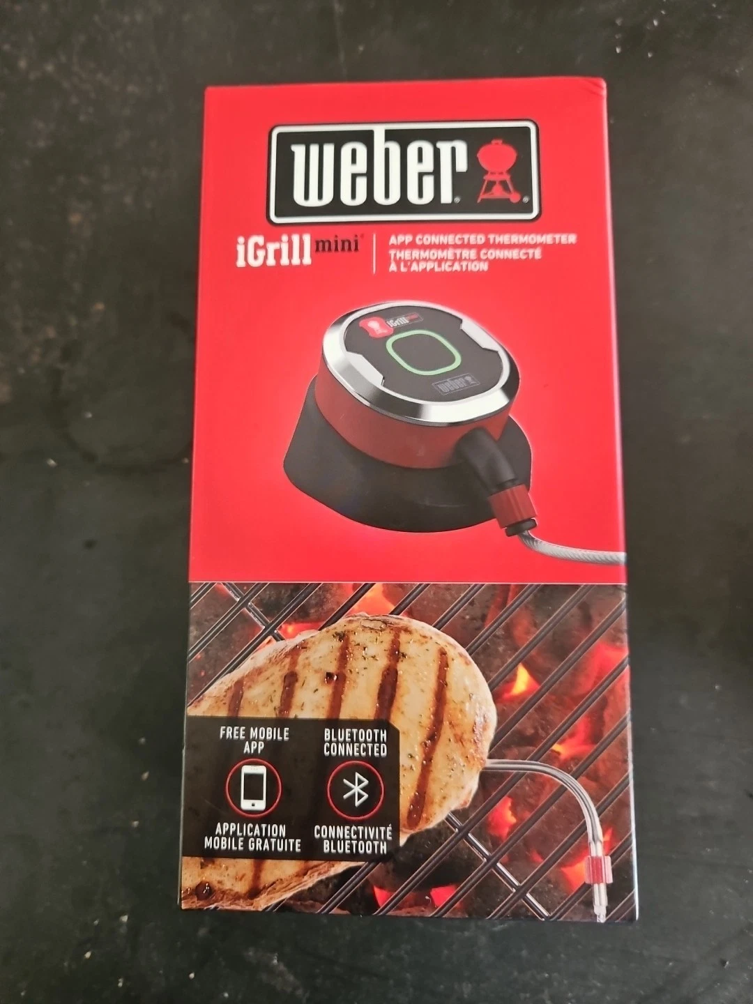 Weber iGrill Mini Digital App-Connected All Bluetooth Meat Thermometer - NEW