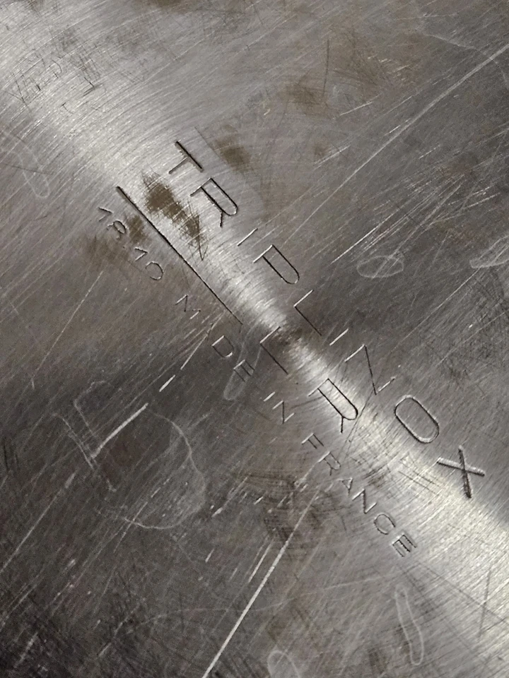 CASSEROLE TRIPLINOX LETANG & REMY ACIER INOX 18/10 / CUISSON MADE IN FRANCE - Photo 2/4