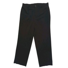 Y2K Rafaela Dress Pants Women's Sz 10P Black Wide Trouser Work Business Pleated
