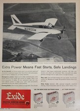 Piper Cherokee Aircraft Plane Magazine Picture Ad Vintage Wall Art 