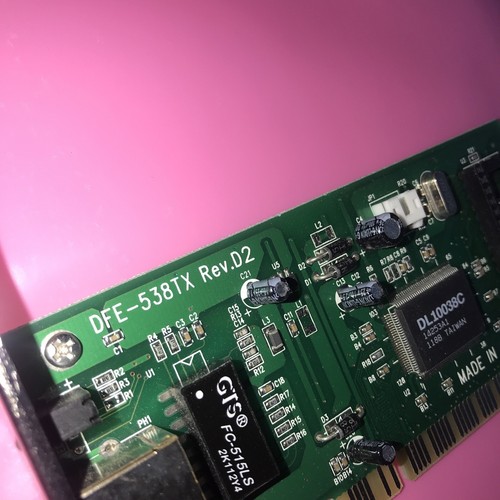 D-Link DFE-538TX Rev.D2 PCI 10/100Mbps Network Adapter Card - Picture 3 of 4