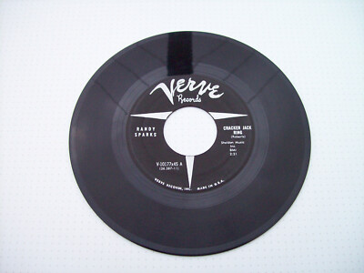 RANDY SPARKS - CRACKER JACK RING / MAKE HER MINE 7'' Verve V-10177x45 USA