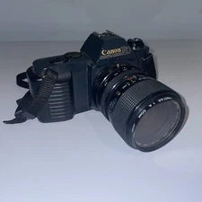 CANON T50 35mm SLR Film Camera with Tristar No. 8671768 Lens - Untested