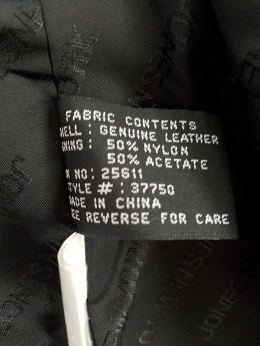 Jones New York Womens Genuine Leather Black Jacket Size XL 2 Pockets Buttons - Picture 17 of 17