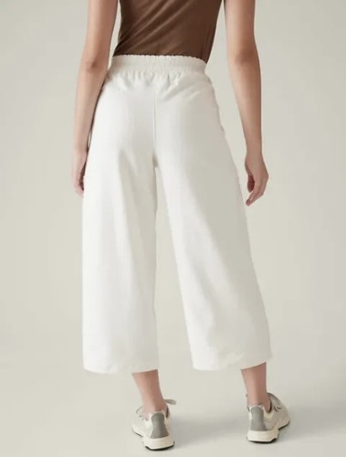 Athleta Triumph Hybrid Wide Crop Size L Large White #533711 - Picture 2 of 5