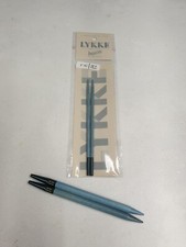 LYKKE INDIGO 5"interchangeable wooden needle tips