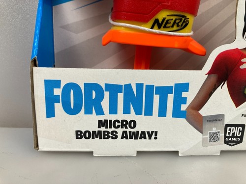 🔫 Nerf™ Fortnite™ Microshots Series Micro Bombs Away Blaster with x2 Darts NEW - Picture 2 of 4
