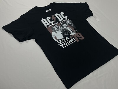 AC/DC T-Shirt, 1979 USA Tour Tee - Highway To Hell (Size Medium) New With Tags