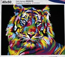 Paint by Numbers on Canvas  40cm x 50cm With Frame