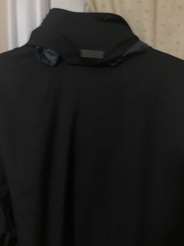 Abrigo de coche para hombre ARMANI COLLEZIONI Mac chaqueta resistente al agua negro talla 42 L Foto 3 de 4