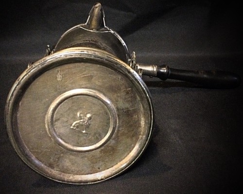 Alte Jugendstil Schaukel Kaffeekanne Messing & Kupfer Unruh Durchbrochen Ziseliert - Bild 7 von 7