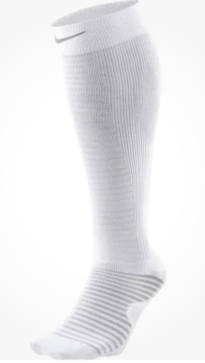 white nike running socks