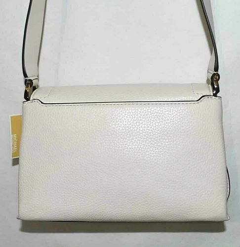 Michael Kors Bowery Leather Crossbody, Light Cream - $228 - Picture 5 of 10
