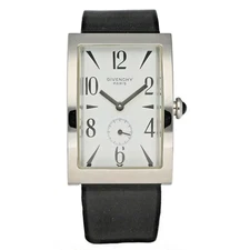 Givenchy Parabolic 92434662 29mm Steel Rectangle Leather Quartz Unisex Watch