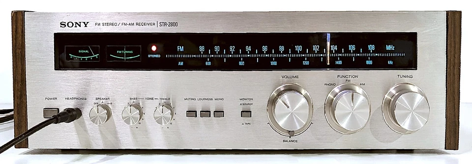 🔥【PRO SERVICED】Sony STR-2800 Stereo 40W Receiver! CHOOSE LED COLOR💥GUARANTY - Image 3 of 4