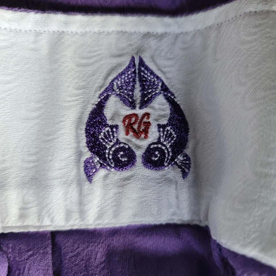 Robert Graham Boys 14 Purple Long Sleeve Button Up Dress Shirt - Image 3 of 4