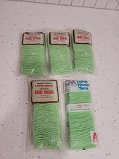 Lot of 5 Latch Hook Pre-cut Rug Yarn APPLE GREEN  3310 , 320 Pieces each