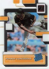 2022 Panini Chronicles #70 Roansy Contreras Clearly Donruss Red #/100
