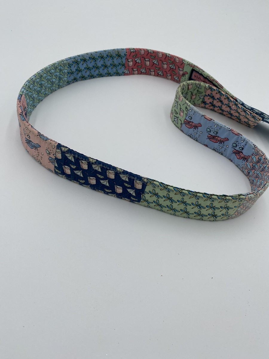Vineyard Vines Dragonfly Belt with Ring Closure Vineyard Vines Belt Sz M Patchwork D Ring Lobster Dragonfly  main image 4