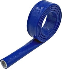 1/2" 3/5" 3/4" Thermo Armor Silicone Coated Fiberglass Fire Sleeve 10 Feet Blue