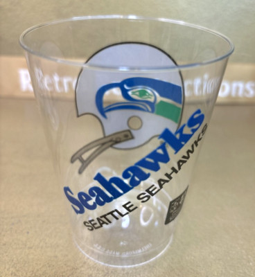Vintage NFL Seattle Seahawks Plastic Cups Set of 16 Cold Beverage Party Cups