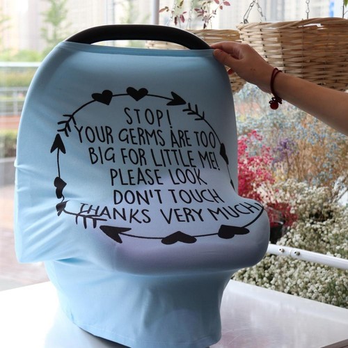 -Ręcznik do karmienia mlecznego jedwabiu niebieski czarny ręcznik do karmienia piersią - Zdjęcie 7 z 16