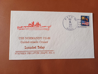 US Navy: USS Normandy (CG 60), Launching 1988, #6