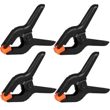 4Pack 6" Plastic Spring Clamps Backdrop Clips for Crafts Woodworking Photography