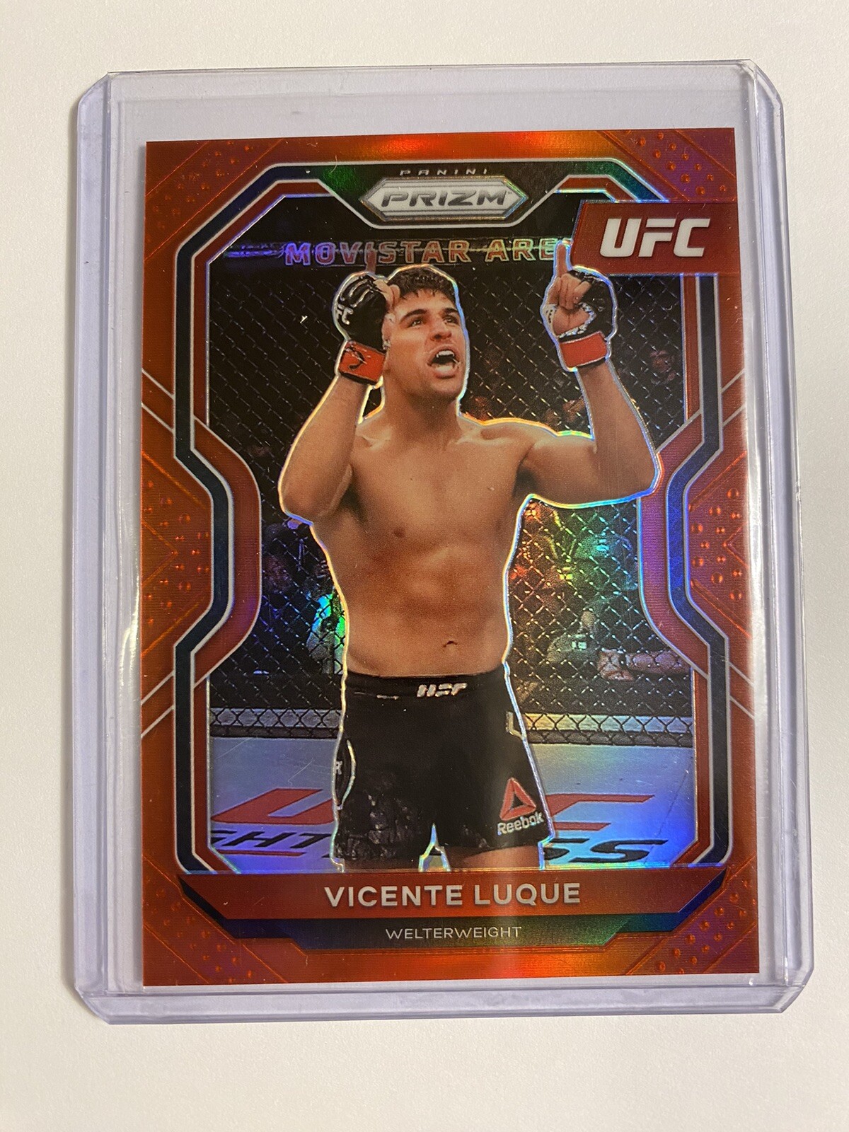 2021 Panini Prizm UFC VICENTE LUQUE Red Refractor /275 Card No. 53