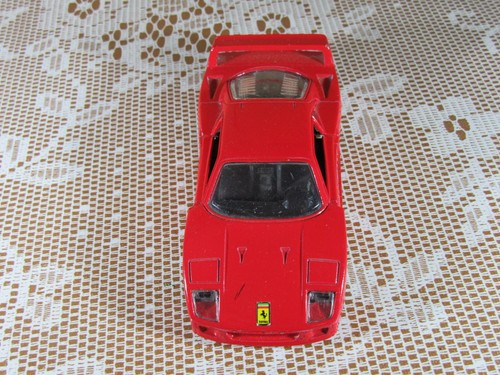 A187 Maisto Shell Ferrari F40 Red 1:39 Friction Toy Tested Ok - Picture 7 of 8