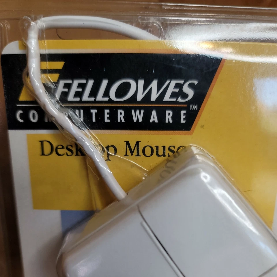 VTG 1995 Fellowes Desktop Computer Mouse Kit Serial PS/2 NOS 99831 Windows 95 - Image 3 of 4
