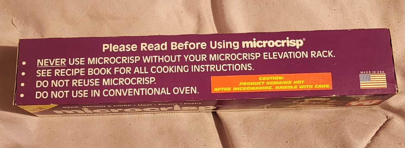 Microcrisp Microwave Crisping Browning Wrap 10 ft x 10.5” Micro Crisp