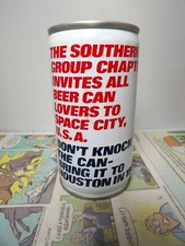 BUDWEISER BCCA SOUTHERN CHAPTER INVITES U HOUSTON TEXAS 1977 BEER CAN #206-19