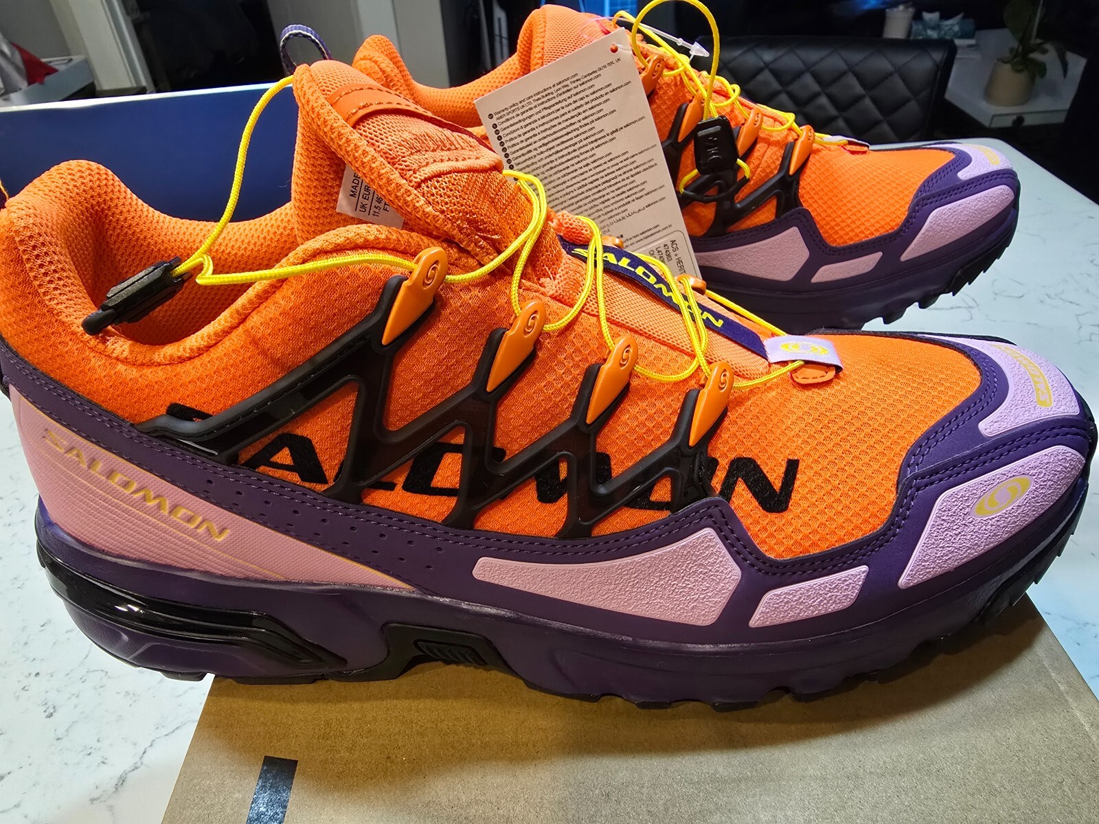 Salomon ACS + HERITAGE PACK Arancione Viola L47436300 Scarpe Sneakers UOMO 9 NUOVE