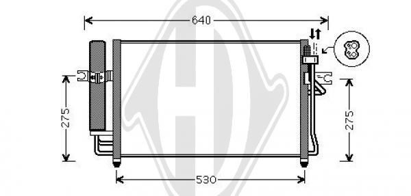Diederichs DCC1891 Kondensator, Klimaanlage FüR Hyundai-image