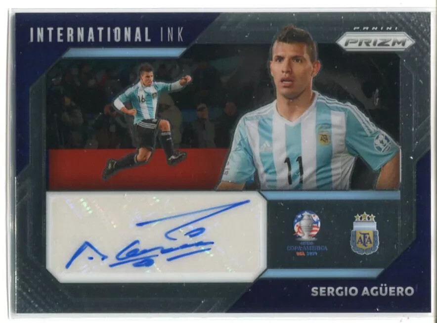 2024 PANINI PRIZM COPA AMERICA SERGIO AGUERO INTERNATIONAL INK 