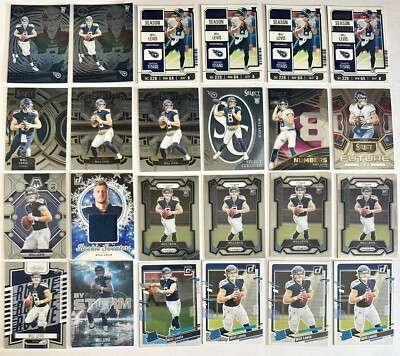 (24) 2023 Panini WILL LEVIS RC LOT - PRIZM RC + Select / ROOKIE SWEATER ...