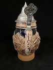Vintage Original King St Wolfgang Beer Stein Glazed Raised Pottery Stein — photo 4