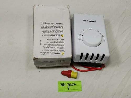 Tpi Series ET9SRTS Line Voltage, Wall Mount Thermostat, Single Pole Fan Heat AC