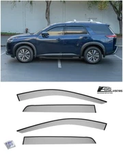 EOS Visors For 22-Up Nissan Pathfinder JDM Tape-On Side Window Vent Rain Guards