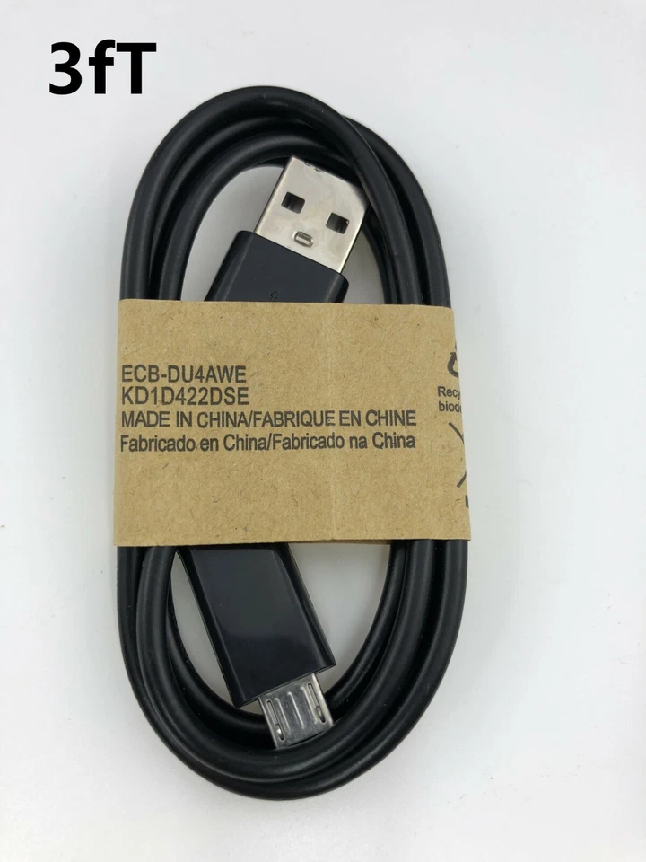 Lote a granel de 20 unidades al por mayor de carga de cable micro USB V9 para teléfonos negro Foto 4 de 4