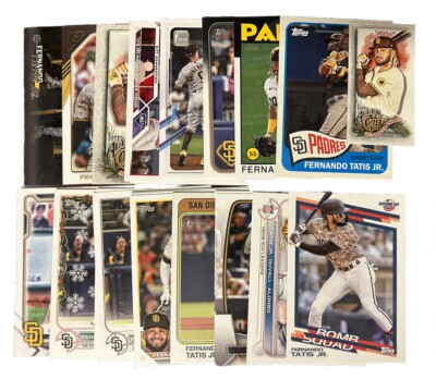 (26) CARD LOT Fernando Tatis Jr. 2021-2024 TOPPS, INSERTS, GINTER, BOWMAN, SC, +