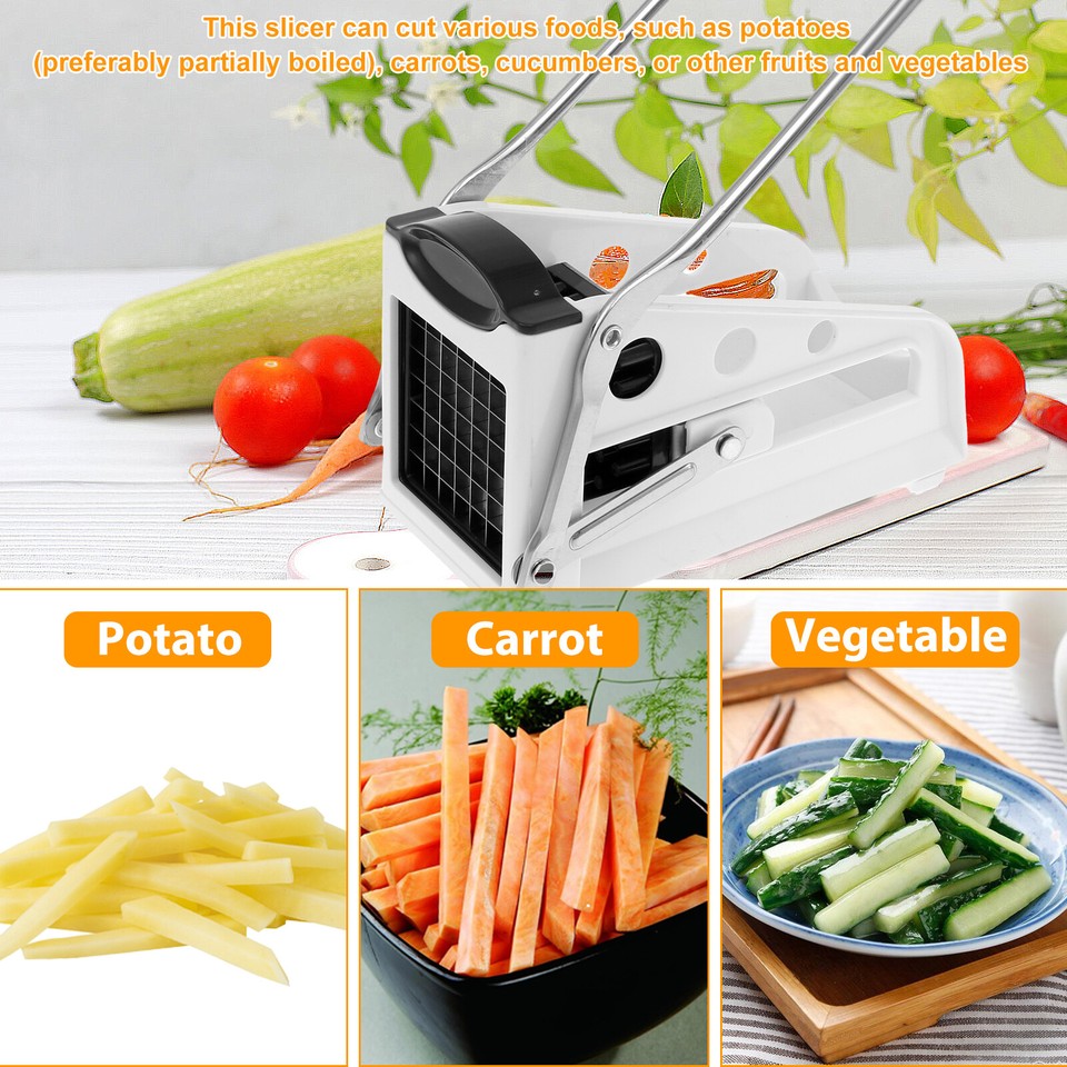 Stainless Steel French Fry Cutter BPA Free Nontoxic Potato Cutter