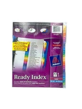 Avery® Avery Ready Index A-Z 26 Tab Dividers, Customizable TOC, 1 Set (11125)