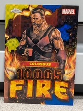 2025 TOPPS CHROME DEADPOOL 10005-FIRE YELLOW BLUE X-FRACTOR 12/15 COLOSSUS SP