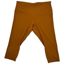 Lululemon Align High-Rise Crop 21 Copper Brown Leggings Size 16 EUC