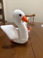 Ty Beanie Baby Gracie the Swan June 17, 1996, MWMT TAG WITH ERROR 