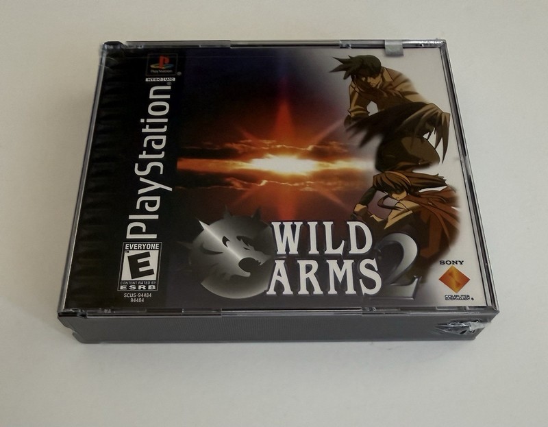 Wild Arms 2 PS1 Black Label NEW Sealed Y-Fold Sony PlayStation Hole Punch UPC