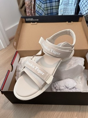 Onitsuka Tiger OHBORI STRAP Adjustable Sandals Oatmeal/White Men's US 12